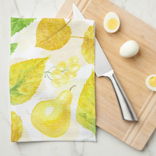 Wasserfarbe des Herbstes Geschirrtuch (Viertel Falte)