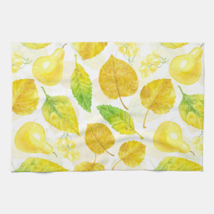 Wasserfarbe des Herbstes Geschirrtuch