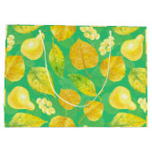 Wasserfarbe des Herbstes Große Geschenktüte (Rückseite)