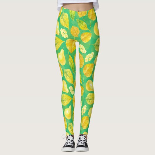 Wasserfarbe des Herbstes Leggings (Vorderseite)