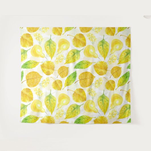 Wasserfarbe des Herbstes Wandteppich (Vorderseite (Horizontal))