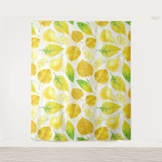 Wasserfarbe des Herbstes Wandteppich (Vorderseite)