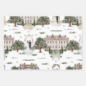 Wasserfarbe des Hochzeitsseins Brautparty Geschenkpapier Set (Vorderseite 3)