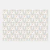 Wasserfarbe des Hochzeitsseins Brautparty Geschenkpapier Set (Vorderseite 2)