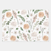 Wasserfarbe des Hochzeitsseins Brautparty Geschenkpapier Set (Vorderseite)