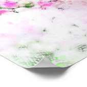 Wasserfarbe des Kolibris Poster (Ecke)