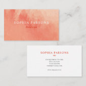 Wasserfarbe des Korkeichens Visitenkarte (Vorne/Hinten)