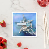 Wasserfarbe des Meeres Serviette (Beispiel)