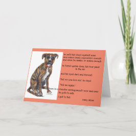 Wasserfarbe des Rettungsgedichts Izzy & Mary Olive Karte