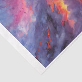 Wasserfarbe des stürmischen Meeres mit Leuchtturm  Seidenpapier (Ausschnitt)