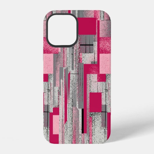 Wasserfarbe Digital-Patchwork: nahtloses Muster iPhone Hülle (Rückseite)