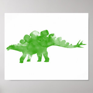 Wasserfarbe Dino Dinosaur Baby Boy Kinderzimmer Pr Poster