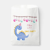 Wasserfarbe Dino Party Kindergeburtstag Geschenktütchen (Vorderseite)