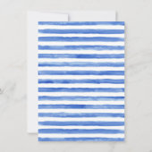 Wasserfarbe Dinosaur Baby Boy Dusche Einladung (Rückseite)