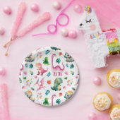 Wasserfarbe Dinosaur Dig Fossil Dino Muster Niedli Pappteller (Party)