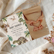 Wasserfarbe Dinosaur Kinderdusche Foto