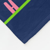 Wasserfarbe Dinosaurier Alphabet Farbenfroh Dino K Fleecedecke (Ecke)