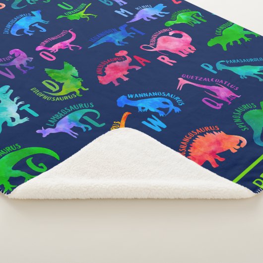 Wasserfarbe Dinosaurier Alphabet Farbenfroh Dino K Sherpadecke (3/4)