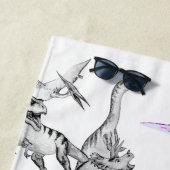 Wasserfarbe Dinosaurier Kinder Strandtuch (Beispiel)
