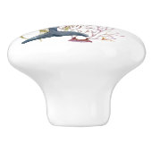 WASSERFARBE DOLPHIN ART KÜSTENSTRAND - URLAUB KERAMIKKNAUF (Seitenansicht)