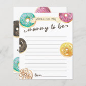 Wasserfarbe Donut Babydusche Beratung für Mama (Vorne/Hinten)