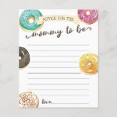 Wasserfarbe Donut Babydusche Beratung für Mama (Vorderseite)