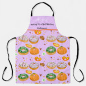 Wasserfarbe Donut-leckeres Happy Halloween Candy Schürze (Vorderseite)