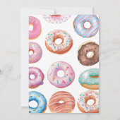 Wasserfarbe Donut Nino o Nina Spanischen Genderber Einladung (Rückseite)