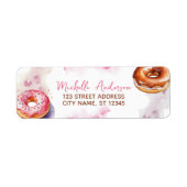 Wasserfarbe Donut Rücksendeadresse Sweet Doughnut (Vorne)