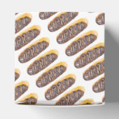 Wasserfarbe Donut Schokolade Hand Drawn Eclair Geschenkschachtel (Oben)