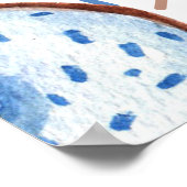 Wasserfarbe Donuts Baby Brunch Dusche Poster (Ecke)