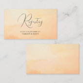 Wasserfarbe Dreamy Cloud 9 Brautparty Registrierun Begleitkarte (Vorne/Hinten)