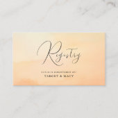 Wasserfarbe Dreamy Cloud 9 Brautparty Registrierun Begleitkarte (Vorderseite)