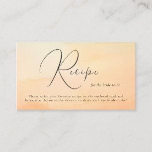 Wasserfarbe Dreamy Cloud Nine Brautparty Rezept Begleitkarte