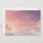 Wasserfarbe Dreamy Sonnenuntergang Cloud 9 Dankeskarte (Rückseite)