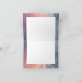 Wasserfarbe Dreamy Sonnenuntergang Cloud 9 Dankeskarte (Innenseite)