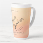 Wasserfarbe Dreamy Sunset Cloud 9 Bridal Favoriten Milchtasse (Rechte Ecke)