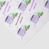 Wasserfarbe Du bist mein Marshmallow für meinen Ka Seidenpapier (Ausschnitt)