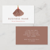 Wasserfarbe Duster Haus Reinigung Haushaltshilfe S Visitenkarte (Vorne/Hinten)