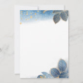 Wasserfarbe Dusty Blue Nursing School Abschluss Einladung (Rückseite)