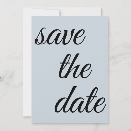 Wasserfarbe Dusty Gray Gold Blush Peach Hochzeit Save The Date (Rückseite)