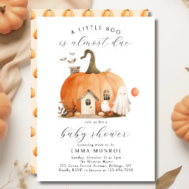 Wasserfarbe Ein kleiner Boo ist fast nötig Babydus Einladung