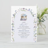 Wasserfarbe Ein neues Kapitel Babydusche beginnen Einladung (Stehend Vorderseite)