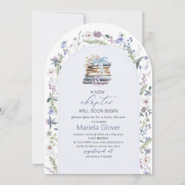 Wasserfarbe Ein neues Kapitel Babydusche beginnen Einladung