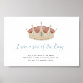 Wasserfarbe ein Sohn Gottes mit Kronplakat Poster (Vorne)