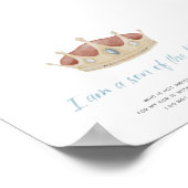 Wasserfarbe ein Sohn Gottes mit Kronplakat Poster (Ecke)