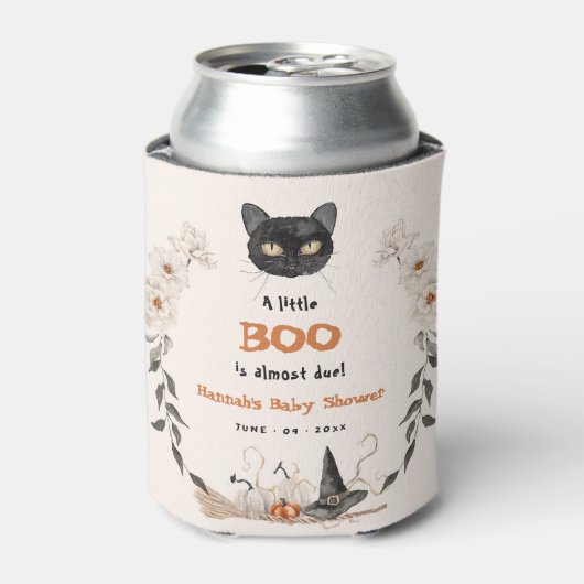 Wasserfarbe ein wenig Boo Halloween Babydusche Dosenkühler (Kanne Vorderseite)