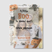 Wasserfarbe ein wenig Boo Halloween Babydusche Pergament Einladungen (Versatz (Ehepaar))