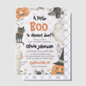 Wasserfarbe ein wenig Boo Halloween Babydusche Pergament Einladungen (Versetzt (Einladung))