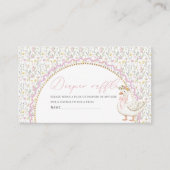 Wasserfarbe eine alberne Gänse Babydusche Windelra Begleitkarte (Vorderseite)